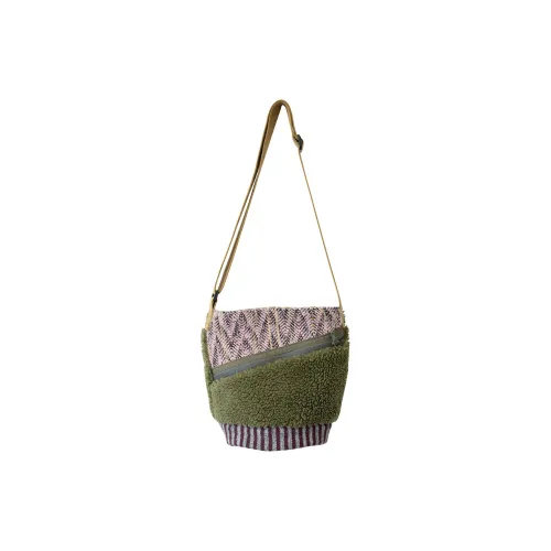 The HOUSE Yimazato Fabric Shoulder Bag Women's Pink And Green