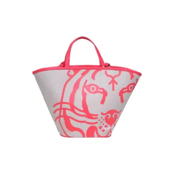 KENZO Cotton One Shoulder Handbag Trumpets Women's Pink