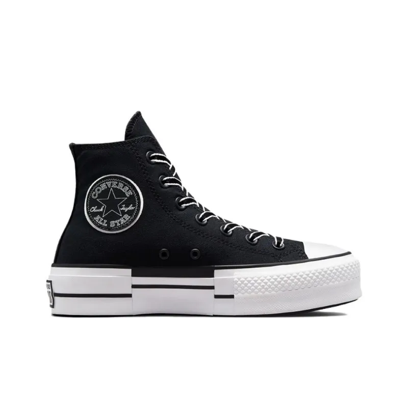Converse Chuck Taylor All Star Lift Abrasion Resistant Slip Resistant High Top Canvas Shoes Women's Black-1