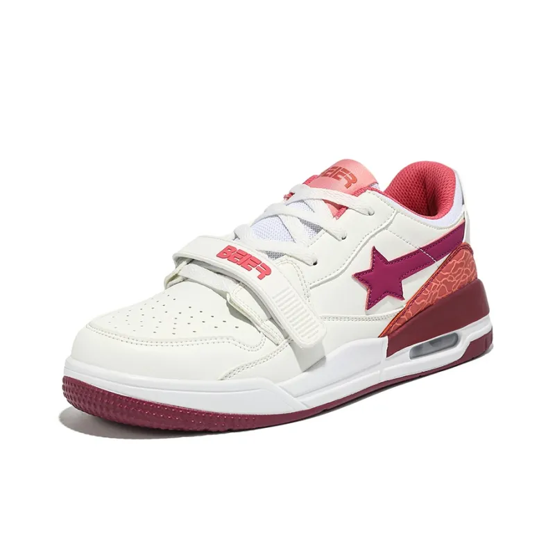 BEIER Stars Collection Couple Versatile Height Increasing Slip-Resistant Low-Top Skateboard Shoes Unisex-22