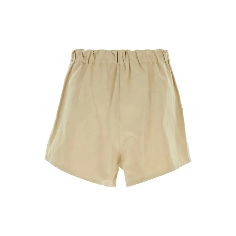 PRADA Elasticated Waistband Belted Shorts-1