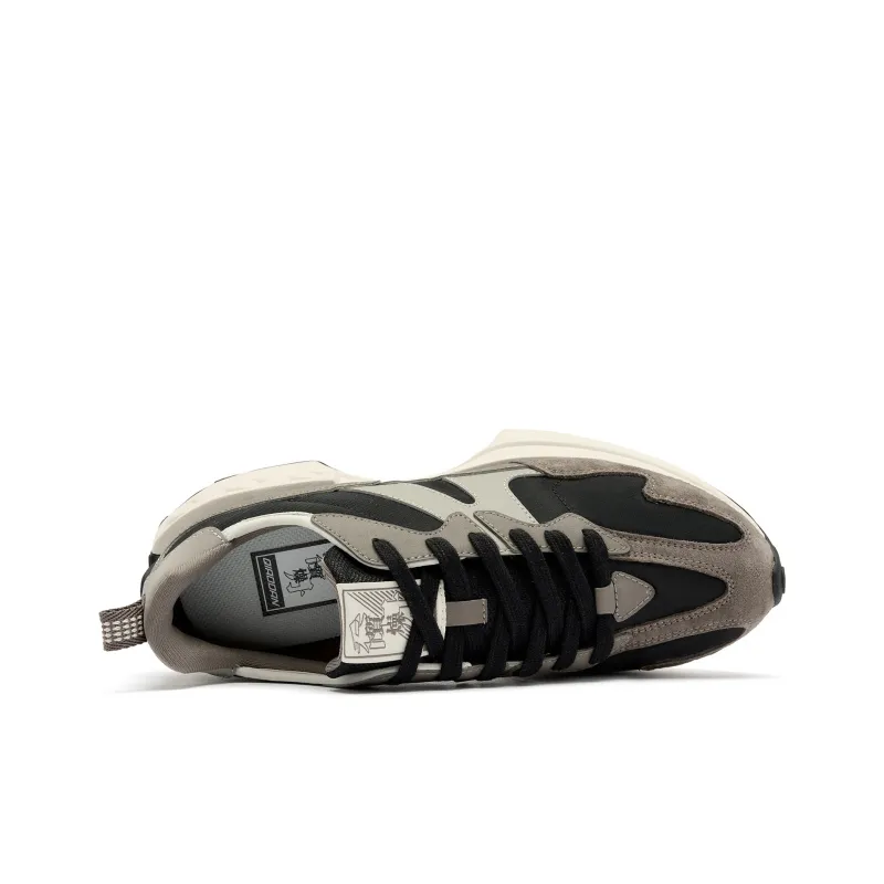 QIAODAN Solo White 3.0 V2 Casual Shoes Men Low Top Black/Walnut-3
