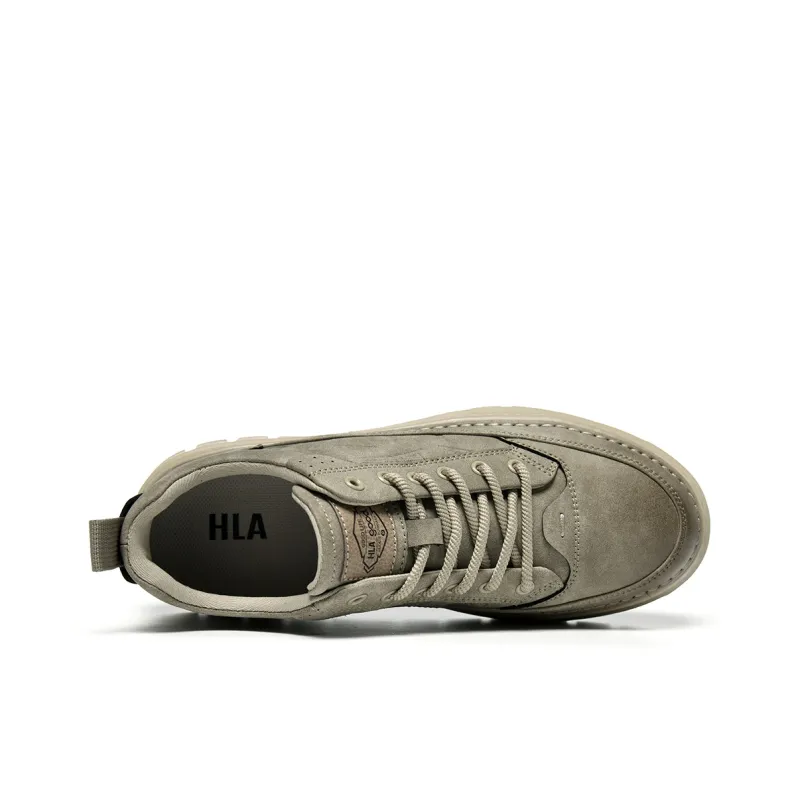 HLA Work Boots Men Low Top Gray/Khaki-7
