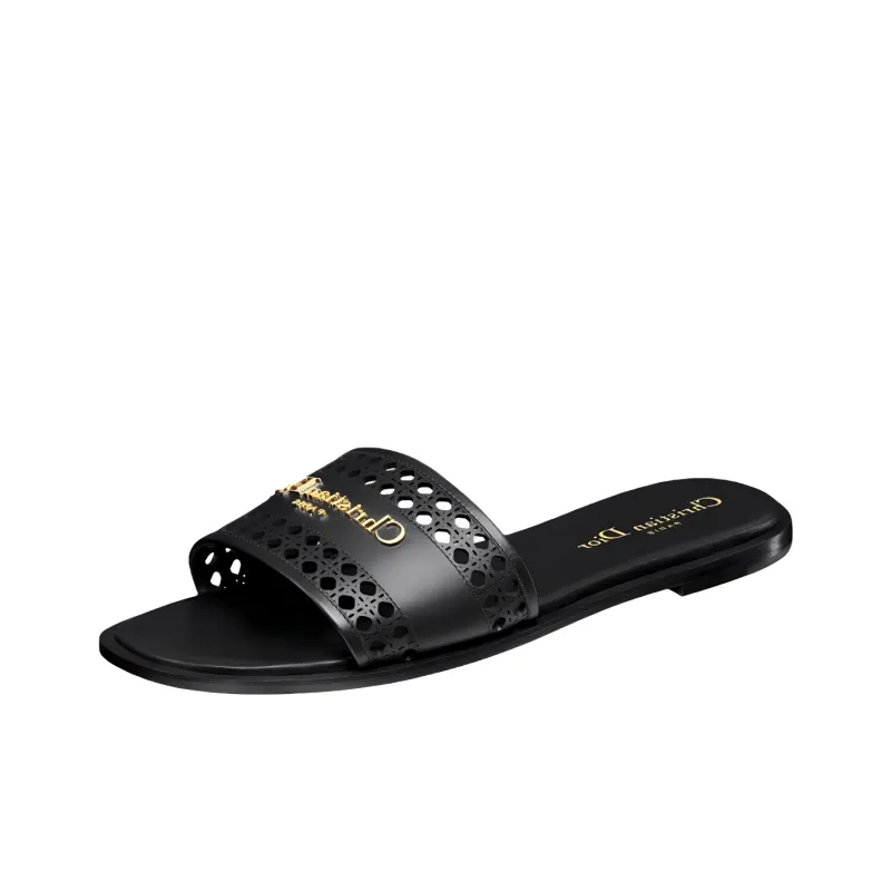 DIOR Slide Slippers Women's Black-2
