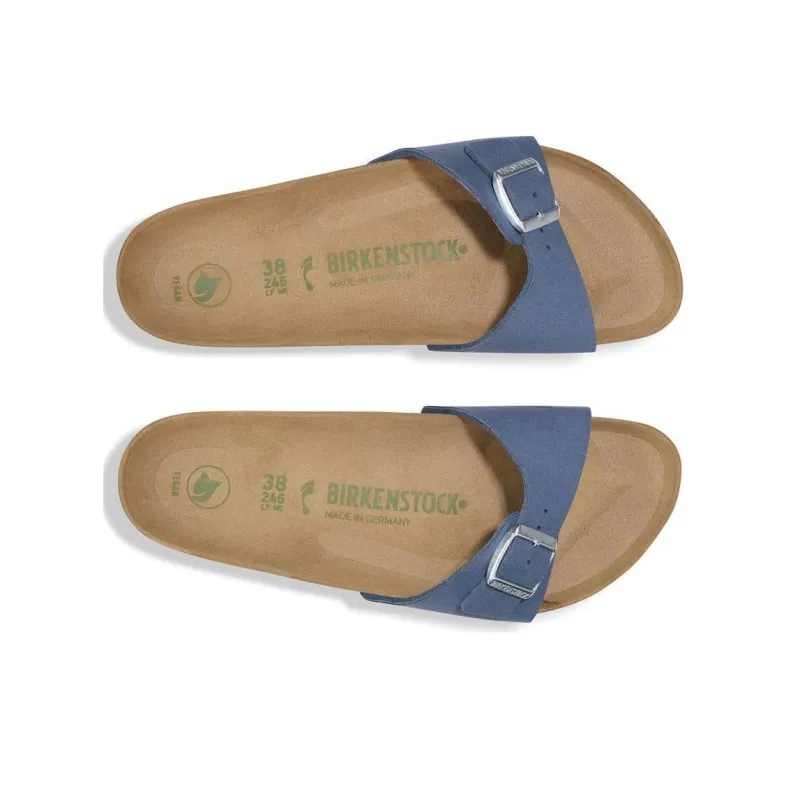 Birkenstock Madrid Slip Resistant Quick Dry Slide Slippers Women's Blue Narrow-3