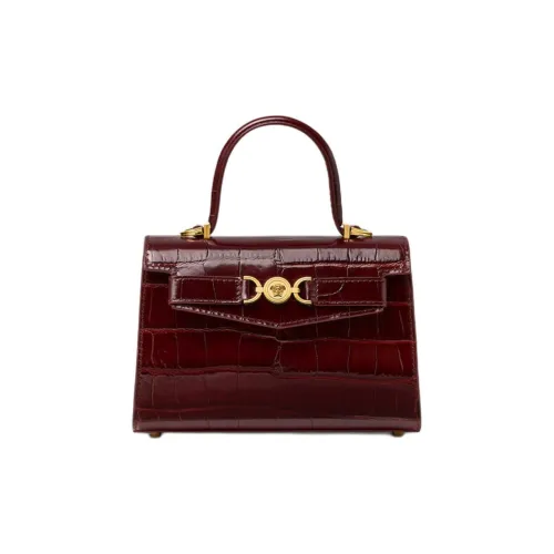 VERSACE Medusa '95 Cow Leather Shoulder Bag, Crossbody Bag, Handbag Small Size Women's Red