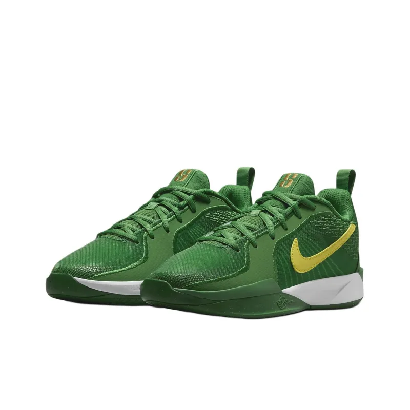 Nike Sabrina 2 Anti Slip Wear Resistant Low Top Children's Basketball Shoes Green Unisex-2