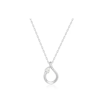 FR S925 Silver Diamond Necklaces Women's