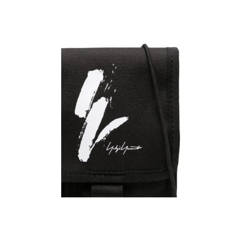 Yohji Yamamoto X New Era Logo Embroidered Foldover Pouch-3
