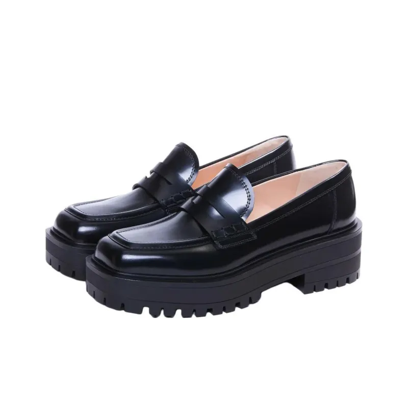 GIANVITO ROSSI Loafers 5cm Women's Black-4