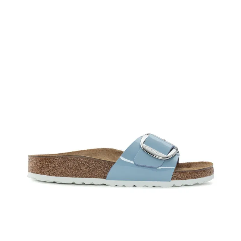 Birkenstock Madrid Big Buckle EVA Slip Resistant Slide Slippers Unisex Blue-1