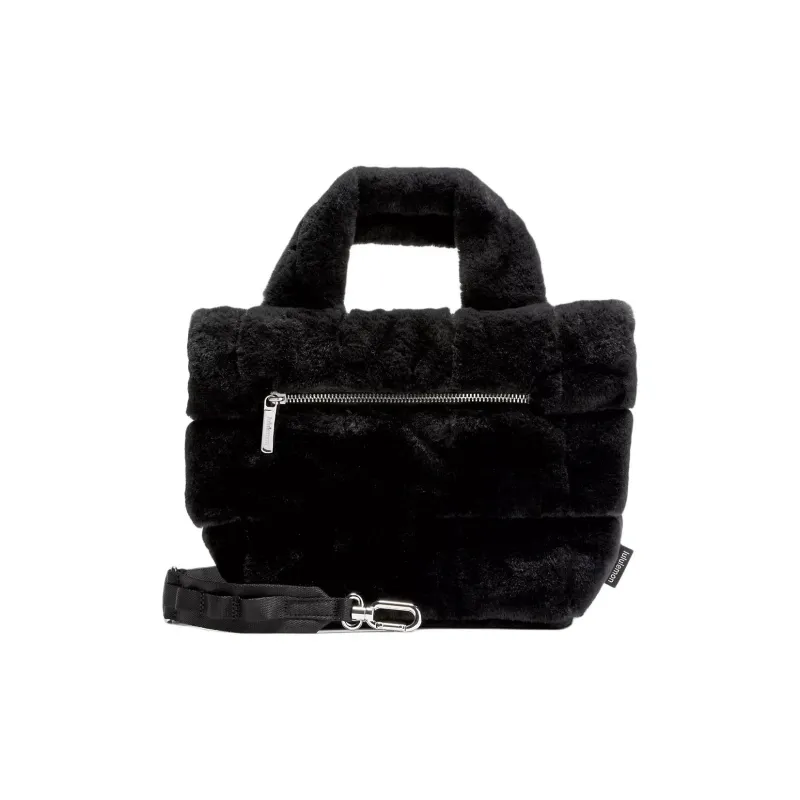 Lululemon Quilted Recycled Polyester Shoulder Bag Crossbody Bag Handbag Mini Women's Black-1