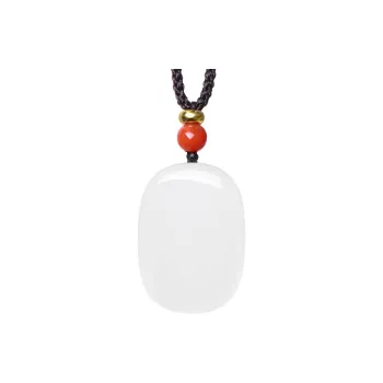 MARY WINDSOR Delicate White Amulet Pendant White Jade Women's