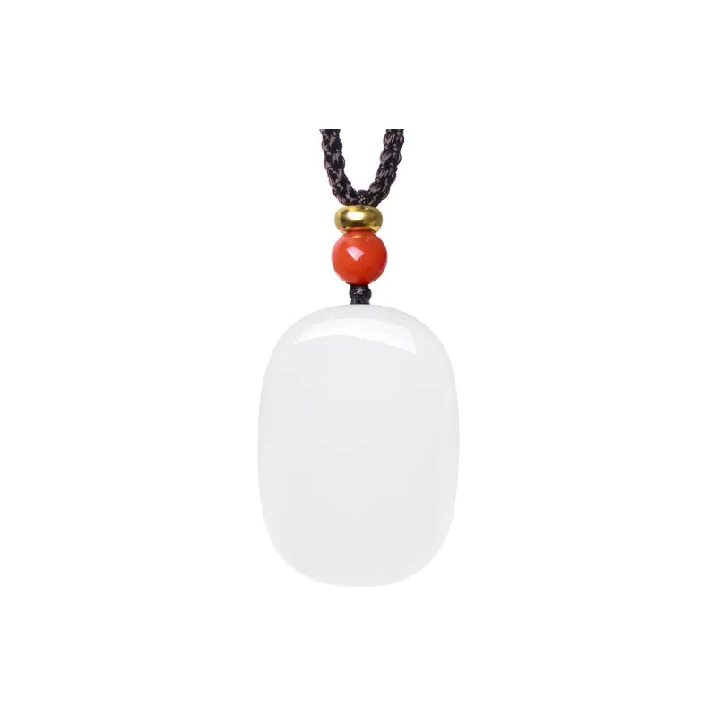 MARY WINDSOR Delicate White Amulet Pendant White Jade Women's-0