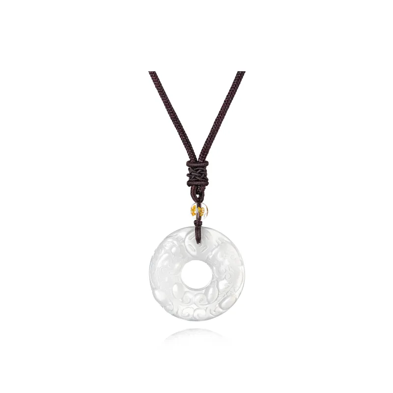 HANYUDIE Obsidian Love Confession Anniversary With Necklace Unisex-0