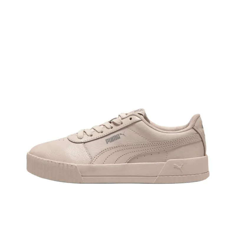 PUMA Carina Anti-Slip Wear-Resistant Low-Top Skateboard Shoes Women's Khaki-0