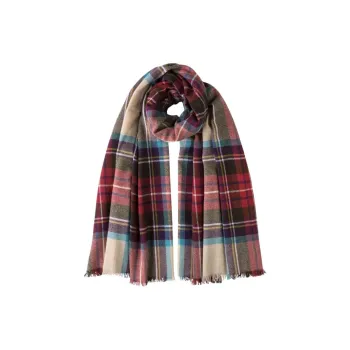 JOHNSTONS OF ELGIN Cashmere Shawls Unisex Pink