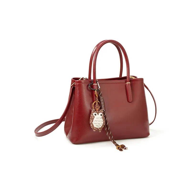 Vigno Synthetic Leather Handbag Regular Women's Red-1