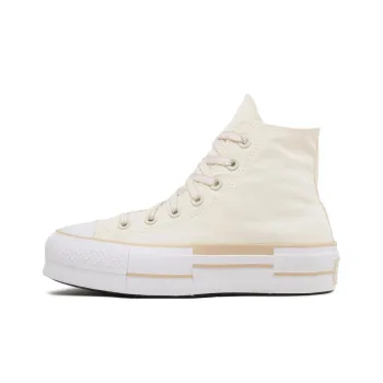 Converse Chuck Taylor All Star Lift Anti Slip Wear Resistant High Top Canvas Shoes Women's Ecru