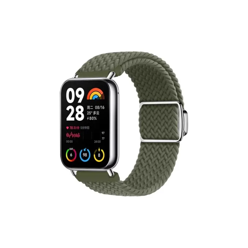 FZRT Xiaomi Compatibility Watch Band Magnetic Clasp Nylon Braided Quick Release Strap Nylon Material-9