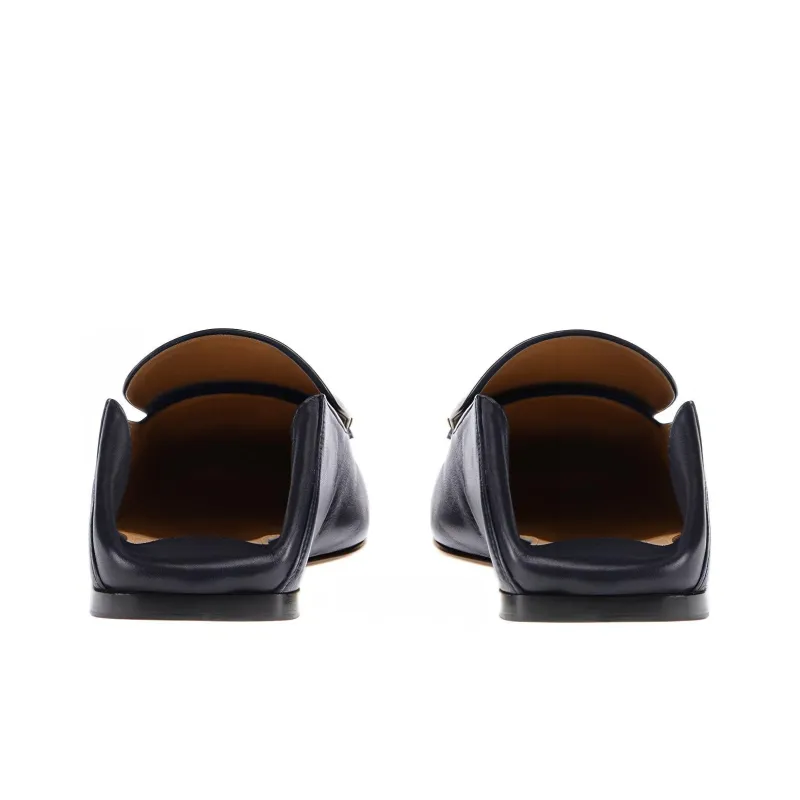 SERGIO ROSSI Sr1 Square-toe Collapsible-heel Loafers-4