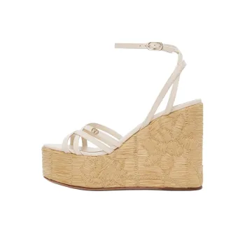Valentino One Strap Sandals 11.4cm Women's Gray White