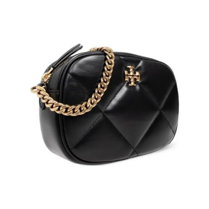 TORY BURCH Kira Diamond Quilt Camera Bag Black-1