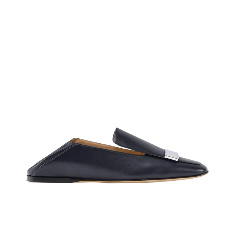 SERGIO ROSSI Sr1 Square-toe Collapsible-heel Loafers-1