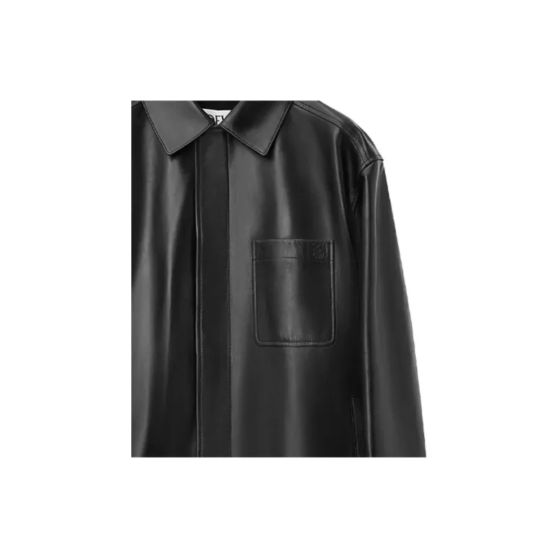 LOEWE Logo Debossed Overshirt-5