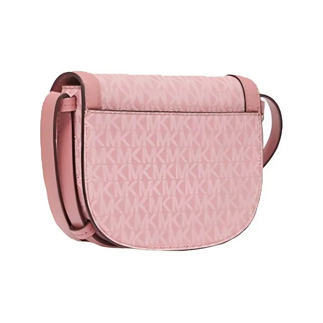 MICHAEL KORS Hally Cow Leather Saddle Bag, Shoulder Bag, Crossbody Bag Extra Small Women's Rose Pink-1