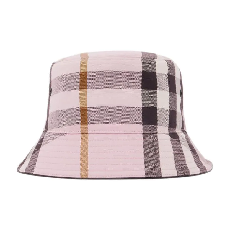Burberry Cotton Bucket Hats Unisex Pink-0