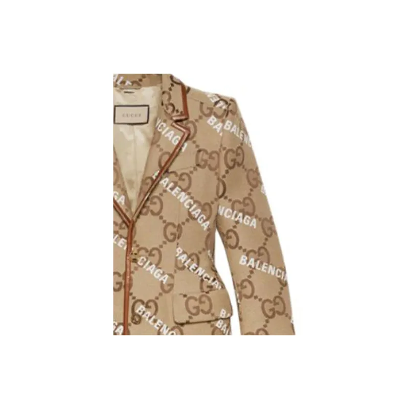 GUCCI FW23 Coats Coat Women's Khaki-5