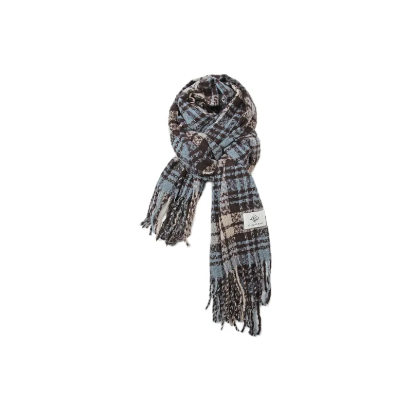 EEEENO Faux Cashmere Knit Scarves Unisex-2