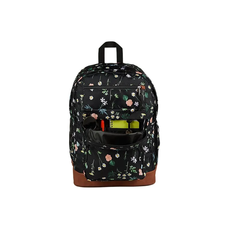 JanSport Polyester Backpack Unisex Floral Black-4