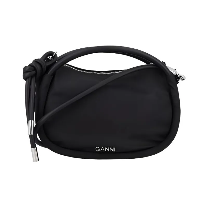 GANNI Knot-Detailed Top Handle Bag-0