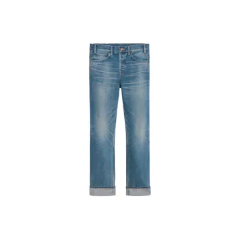 パンツ CELINE Women Straight Pants 2N48A930F 07DU BLUE CELINE Jeans Women's Blue - POIZON