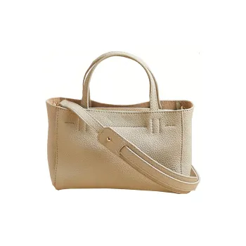 H-YXIANG Togo Calfskin Handbag Shoulder Bag Regular Women's Sesame Yellow/Chick Yellow/Pearl Gray
