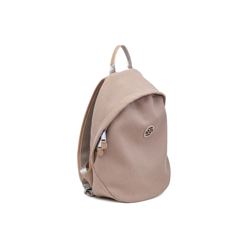 GELANDAI Fabric Backpack Unisex Black/Ecru/Apricot-15