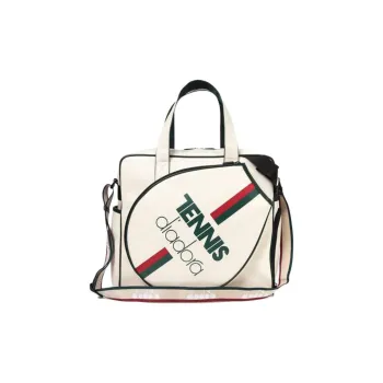 Diadora Synthetic Leather Shoulder Bag Crossbody Bag Handbag Regular Women's White & Green