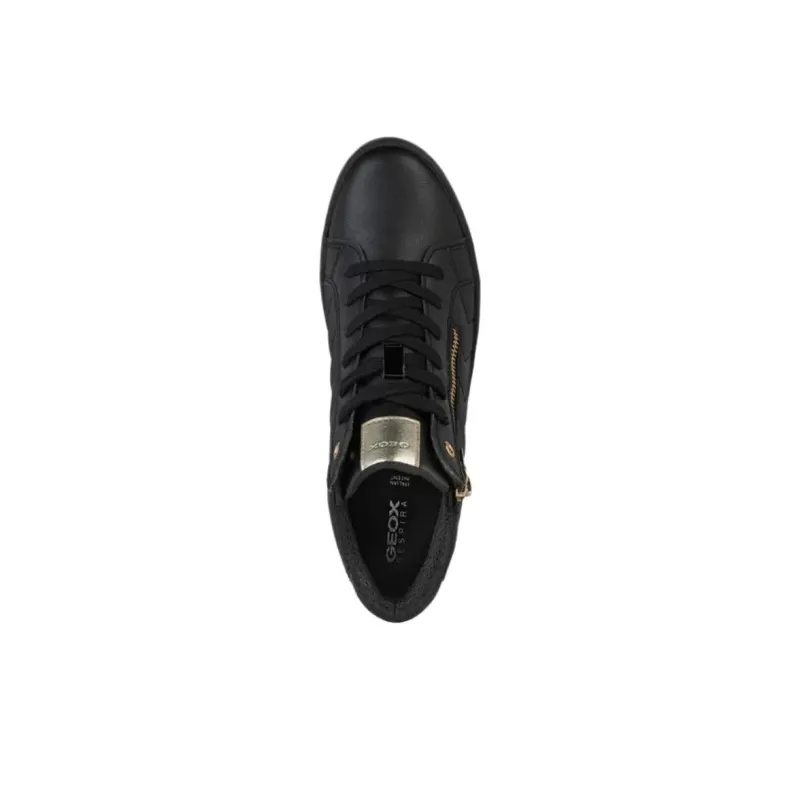 GEOX Blomiee Mid-Top Skateboard Shoes Women's Black-4