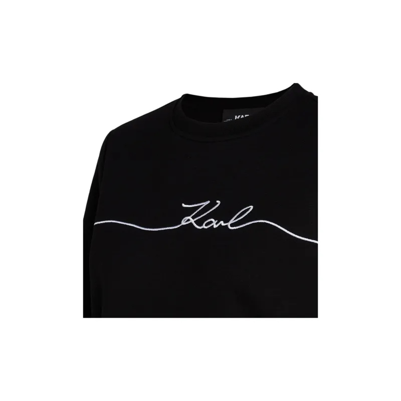 KARL LAGERFELD / Karl Lagerfeld Jeans Signature Embroidered Sweatshirt-4