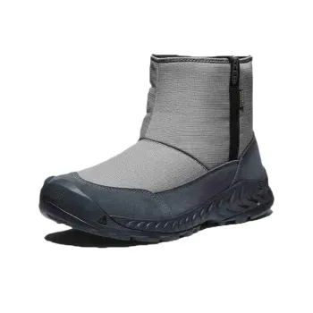 KEEN Warm And Wear Resistant Short Snow Boots Men's Steel Iron Gray