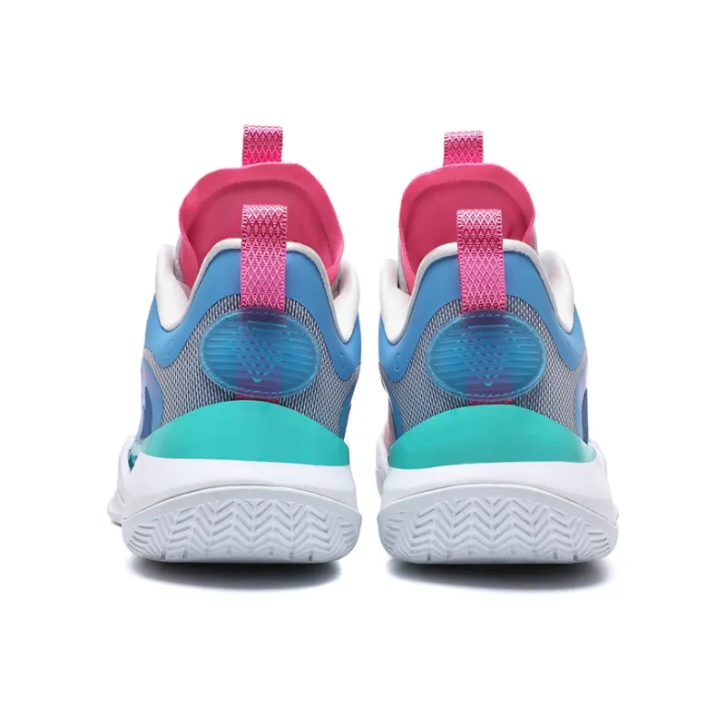 Up Run Dragon Basketball Shoes Unisex Peach Wood Pink-3