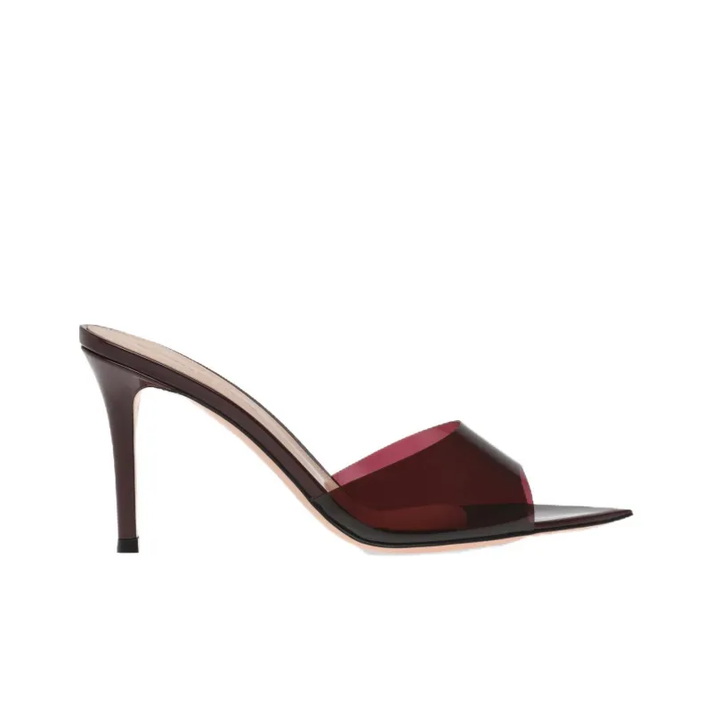 GIANVITO ROSSI Elle Slide Slippers Women's Red-1