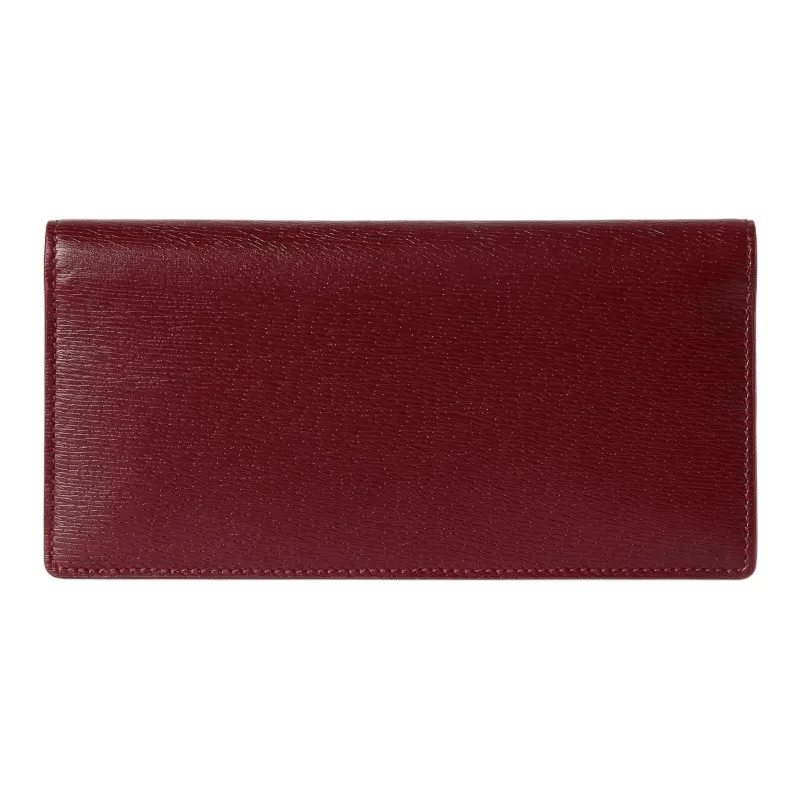 GUCCI Leather Wallet Women's Red-2
