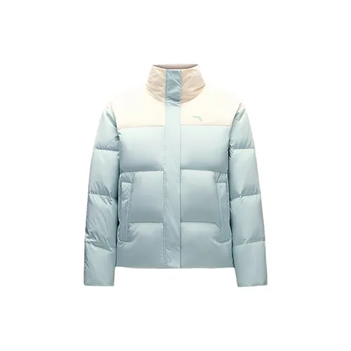 Anta Variety Training Collection Down Jacket Women's Vanilla Beige/Sea Foam Green