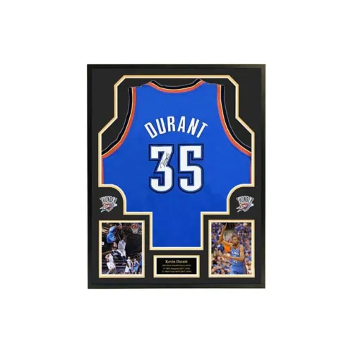 Yi Shot Basketball Fan Supplies Oklahoma Thunder Included SA Certificate Framed And Collectible Blue Unisex