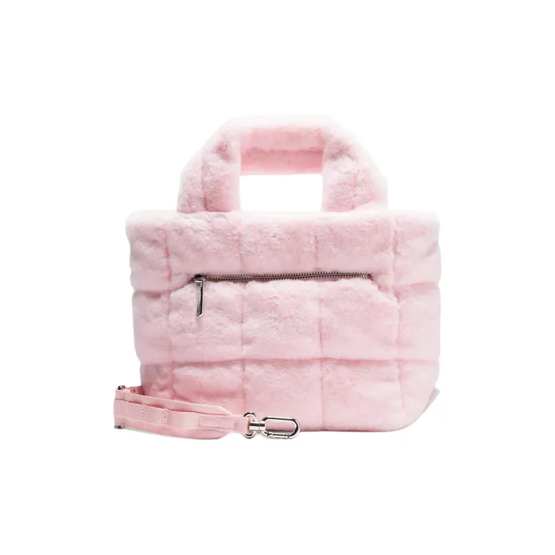 Lululemon Quilted Polyester Shoulder Bag, Crossbody Bag, Handbag Mini Women's Pink-1