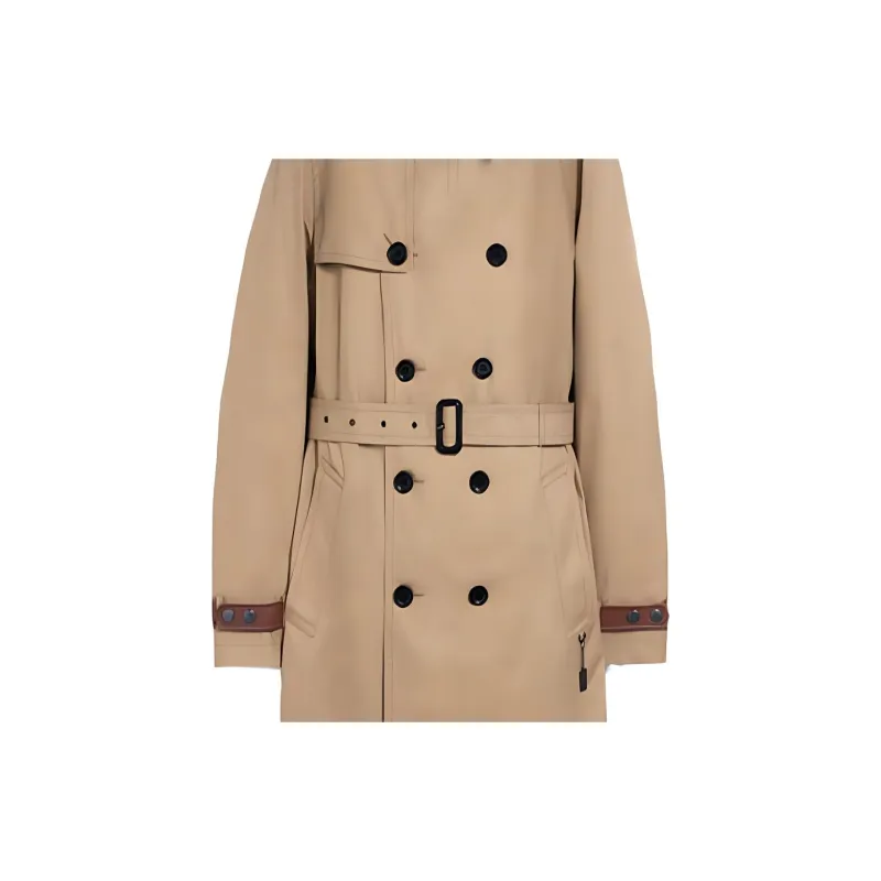 COACH Trench Coats Men Khaki-5