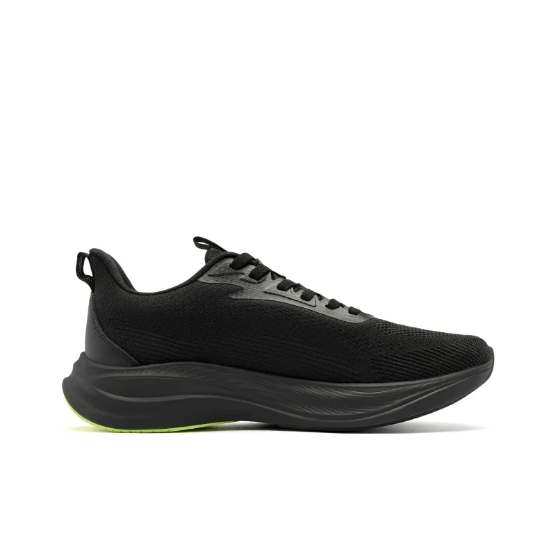 QIAODAN Speedwind 2.0 Running Shoes Men Low Top Black/Flying Shadow Green-1